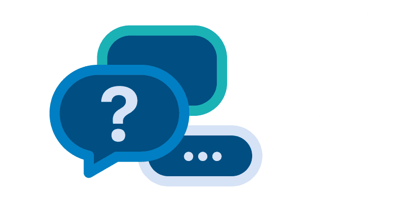 Job seeker FAQ chat illustration